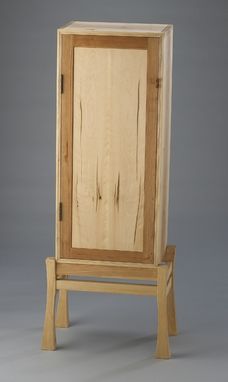 Custom Made Drinks Cabinet In Spalted Birch And Cherry