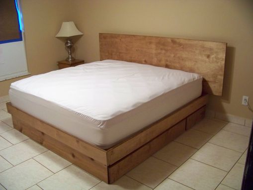Custom Made Storage Platform Bed