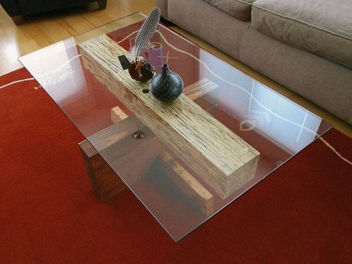 Custom Made Lvl Glass Top Table