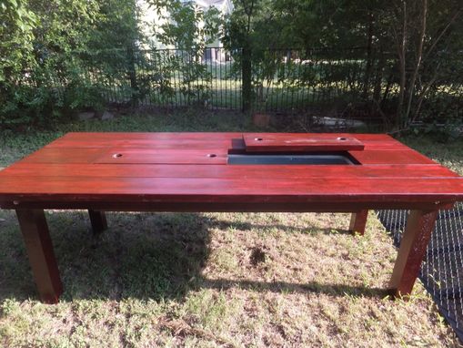 Custom Patio Table With Built-In Cooler by THH CREATIONS ...