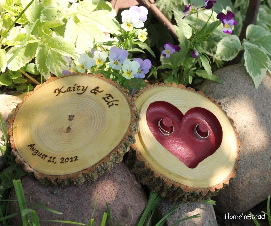 Custom Wedding Rings Jewelry Box by That Family Shop