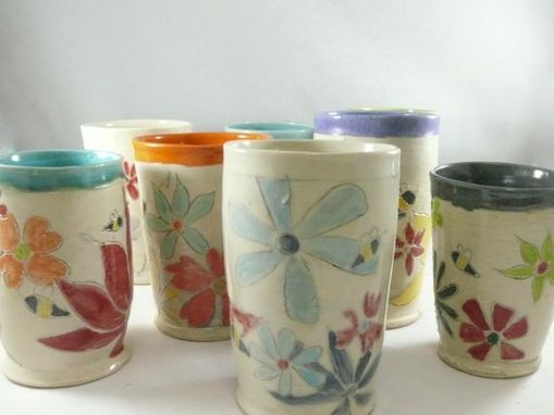 Custom Made Set Of Two: Toothbrush Holders, Pencil Holders, Tumblers