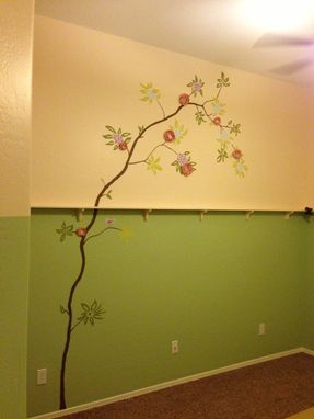 Custom Made Simple Tree Mural In Nursery