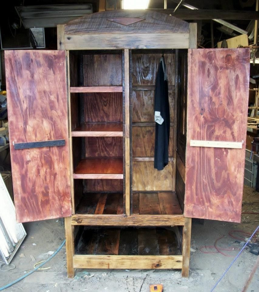 Custom Reclaimed Wood Armoire by Patricks Upholstery
