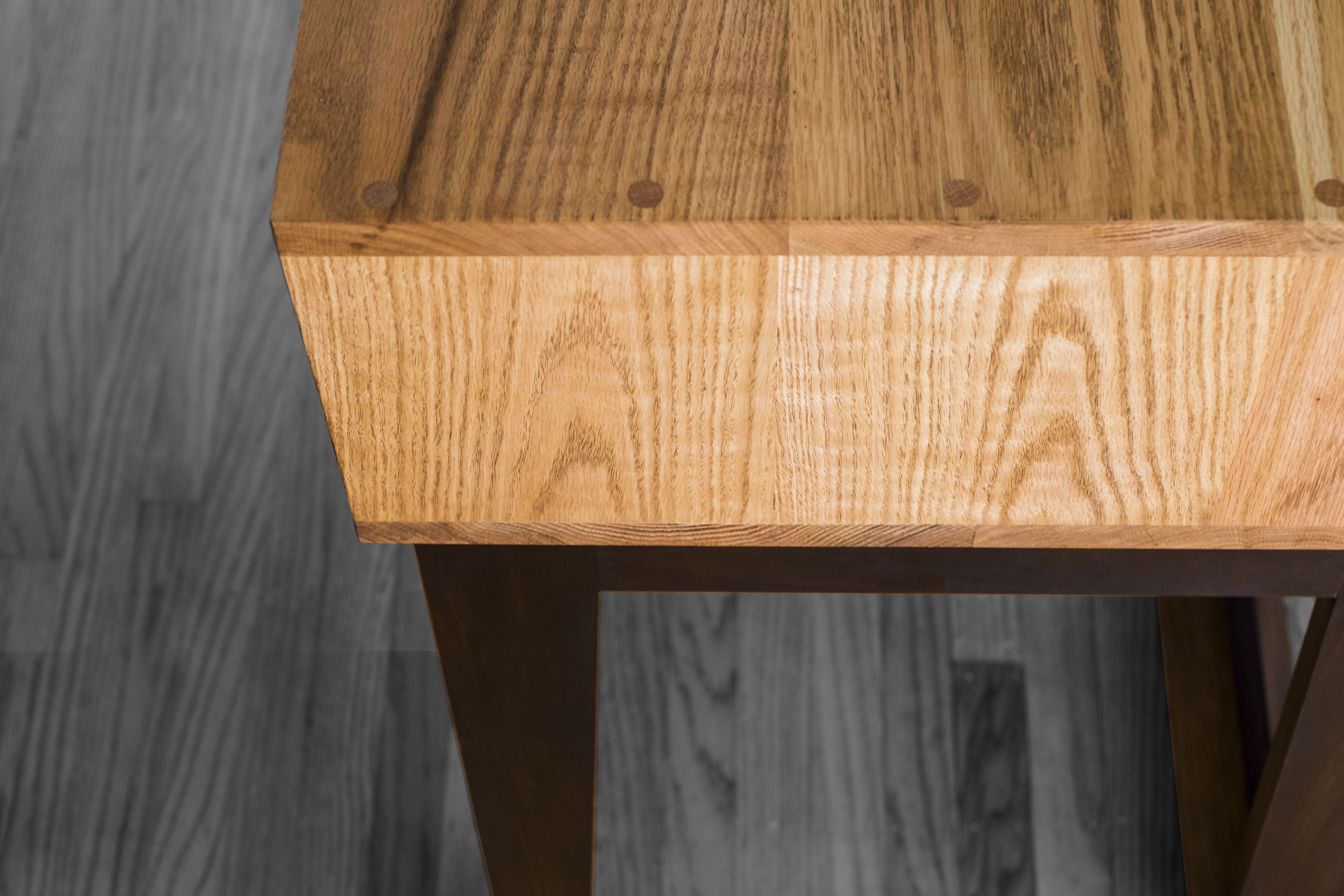 Custom Work Desk In Solid Oak by JDSW Furniture & Design Co