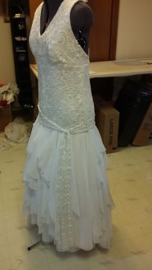 Custom Made Stunning Lace And Chiffon Boho Wedding Dress