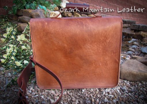 Custom Made Leather Messenger Bag