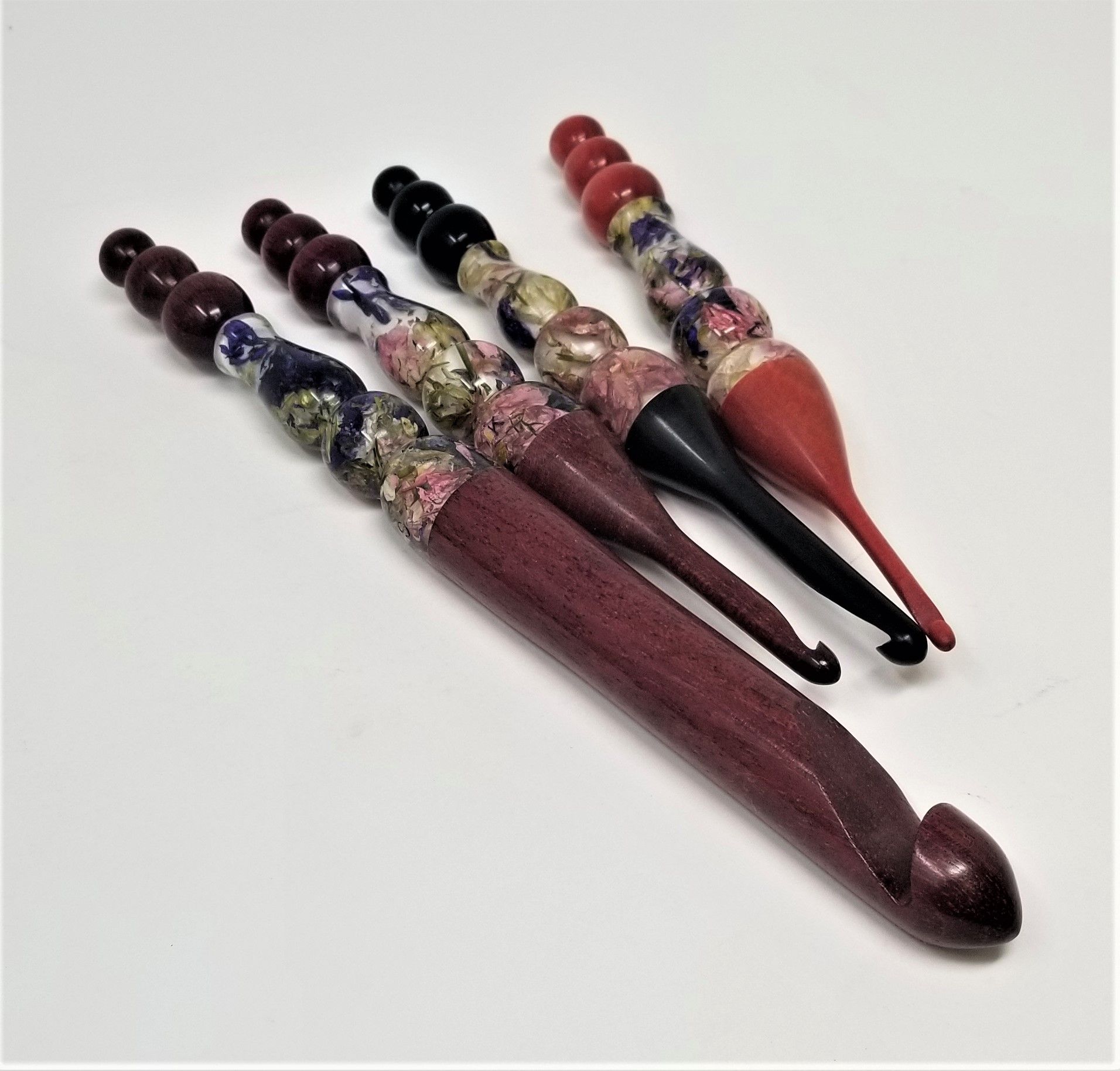 Hand Crafted Crochet Hooks Made From Exotic And Domestic Woods by