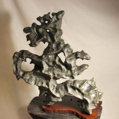 Custom Made Shawn Tyler Art Dragon 'Stone' Sculpture Lingbi Gongshi Brutalist Cubist Modern