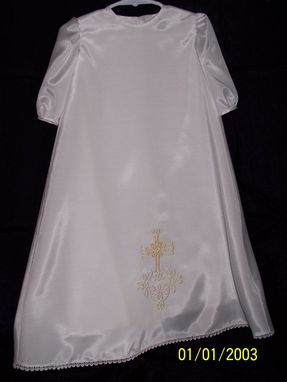 Custom Made Short White Silk Day Dress
