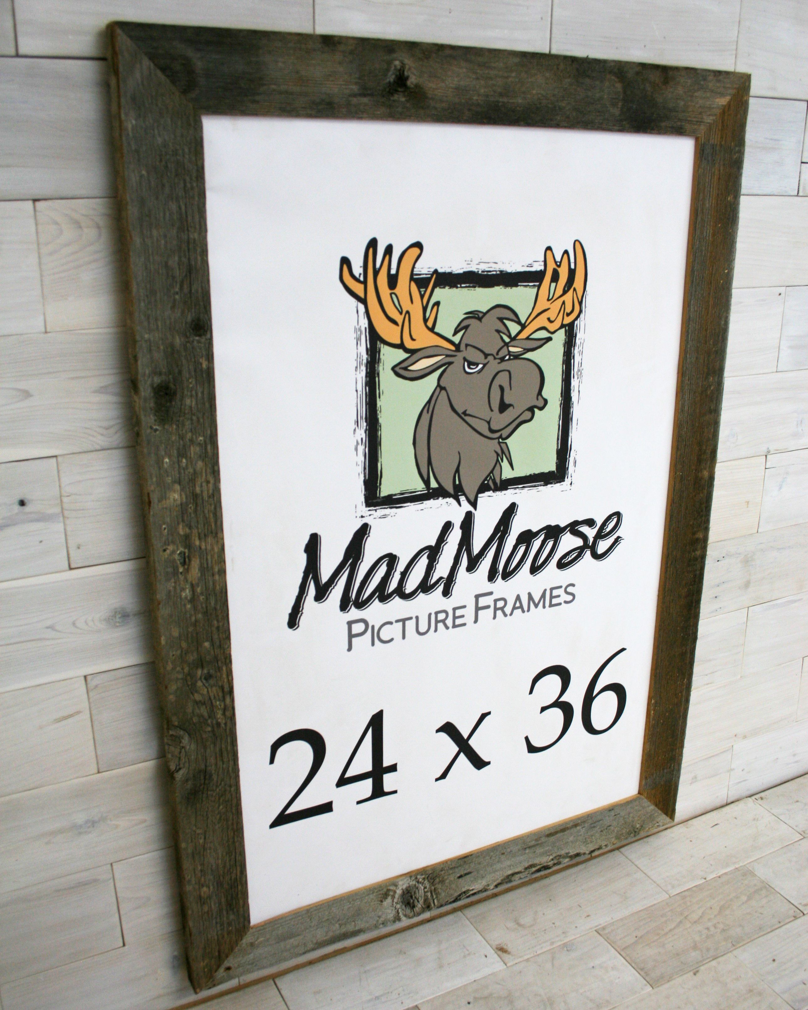 Hand Made Barn Wood Picture Frame Classic 3" by HistoricWoods by