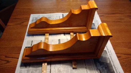 Custom Made Cherry And Satinwood Corbels