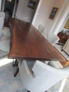 Custom Made Walnut Live Edge Table Up To 18 Feet Long