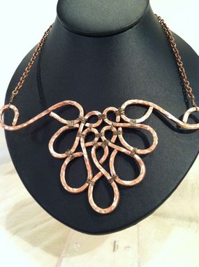 Custom Made Hand Hammered Copper Wire Necklace