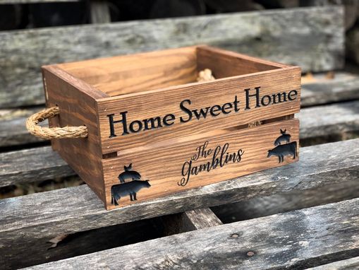 Custom Made Wooden Crate, Crate, Custom Crate, Wooden Box, Farmhouse Decor