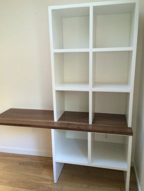 Custom Made Desk With Cubbies