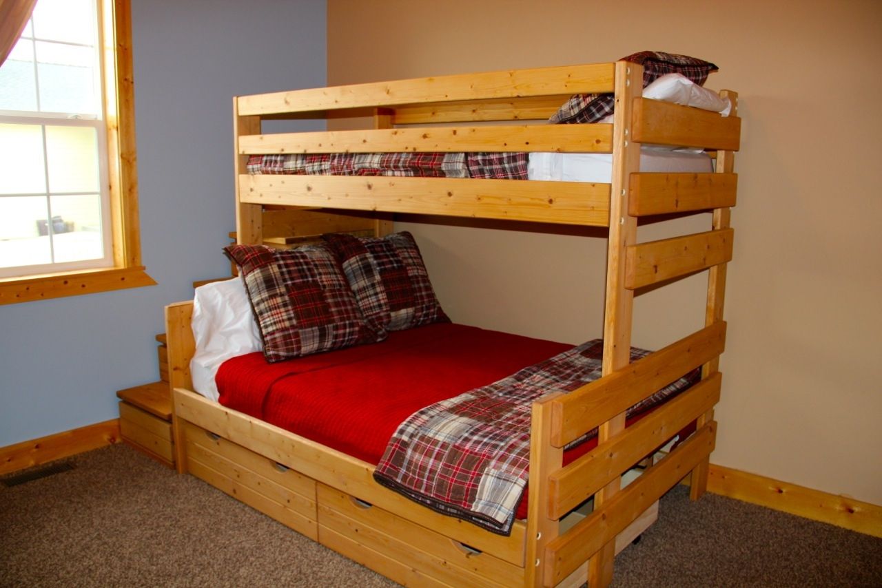 Custom Twin / Full Bunk Bed Frame by Boulder Valley Bunk Bed, Llc