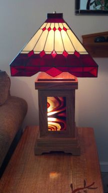 Custom Made Custom Wood And Stained Glass Lamps