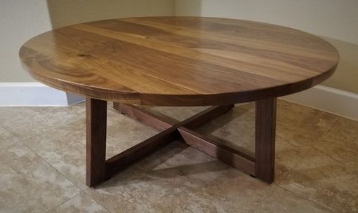 Custom Made Custom Round Walnut Dining Table