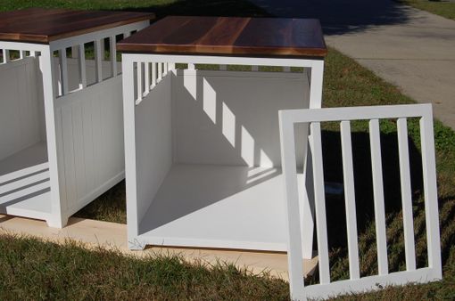 Custom Made End Table/Low Shelf To Be Placed Over Dog Crates