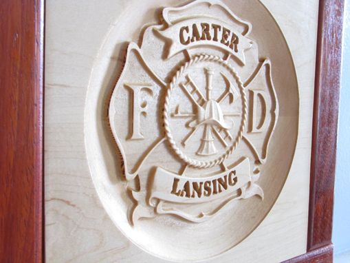 Custom Made Personalized Firefighter Plaque