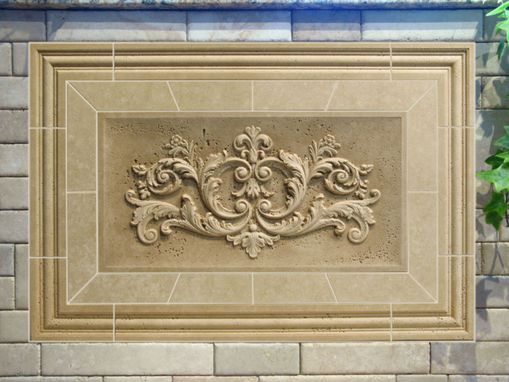 Custom Made Classic Relief Travertine Mosaic Tile