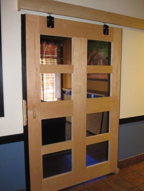 Custom Made Maple Sliding Barn Door