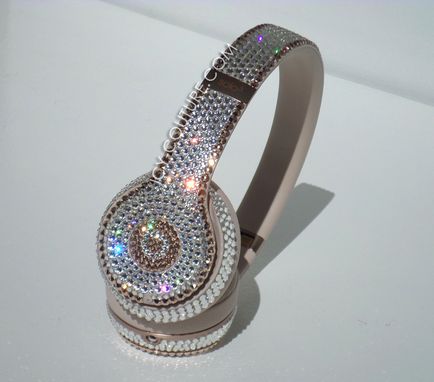 Custom Made Diamonds & Rose Gold Beats Design Swarovski Crystals