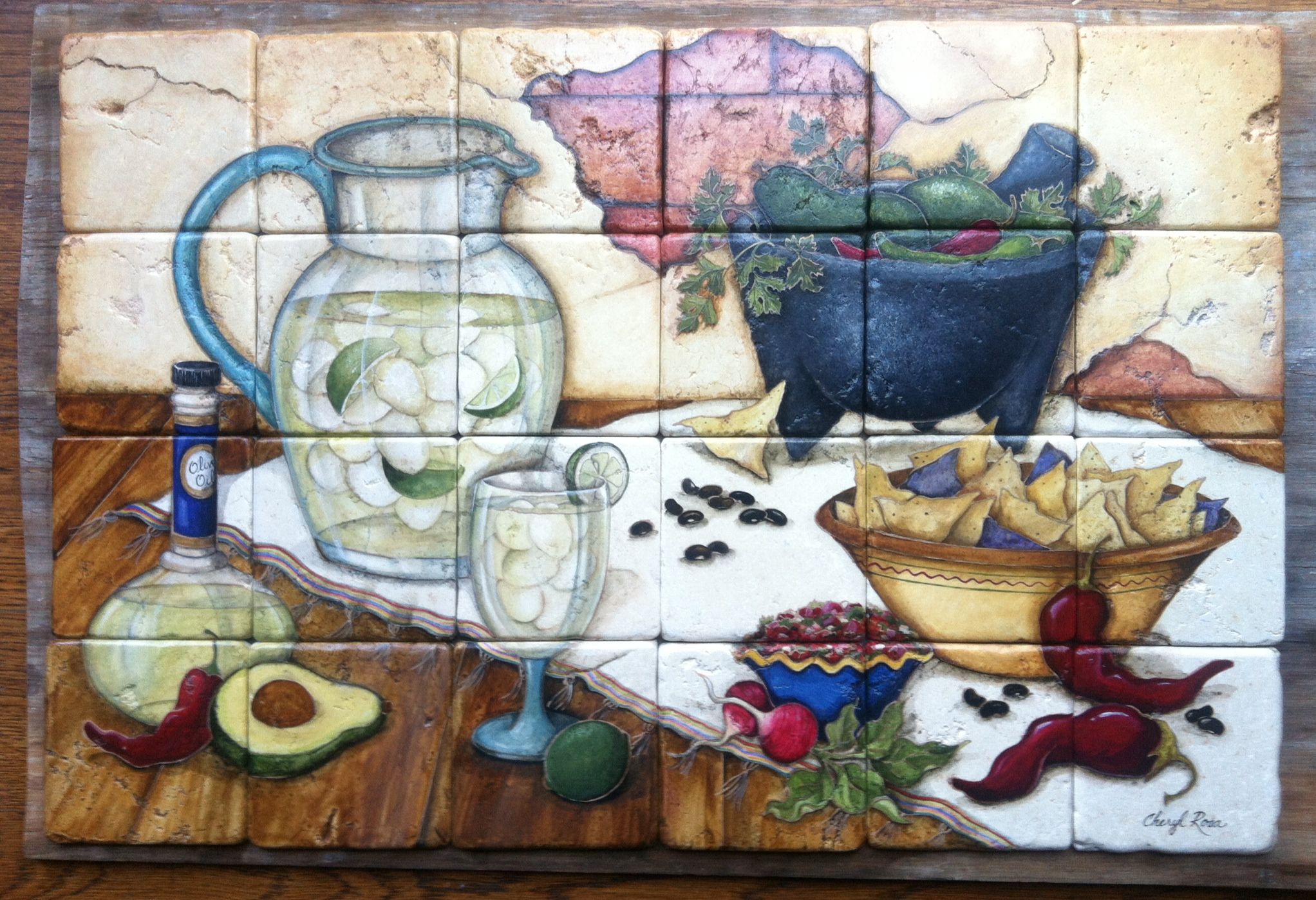 Hand Crafted Custom HandPainted Tile Murals, Backsplashes, And Accent
