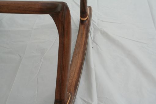 Custom Made Walnut Rocking Footstool - Shipping Included