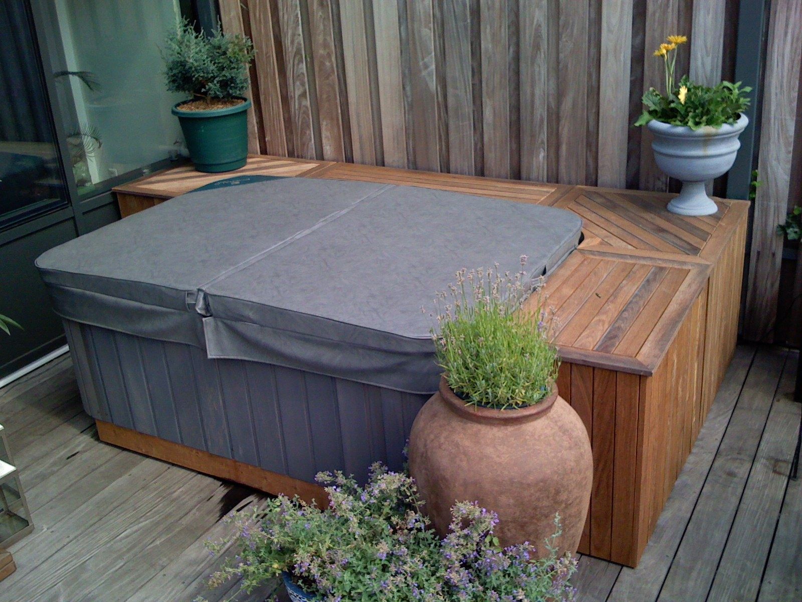 Hand Crafted Outdoor Grill And Hot Tub Storage By Endless Design