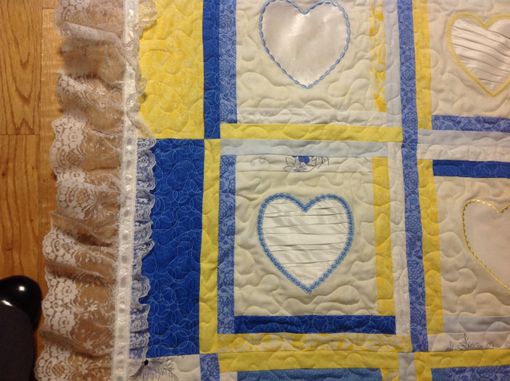 Custom Made Custom Wedding Dress Lace Applique And Embroidery Quilt