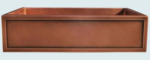 Custom Made Copper Sink With Framed Apron
