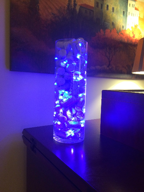 Buy Hand Made Lighted Glass Vase Fairy Lights Wine Corks Made To