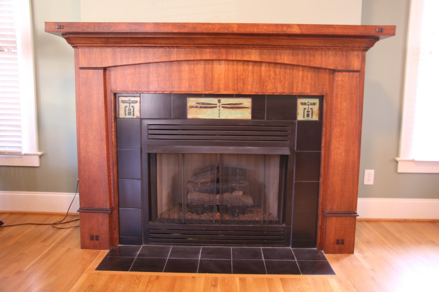 Hand Crafted Custom Craftsman Style Fireplace Mantle And Surround by 