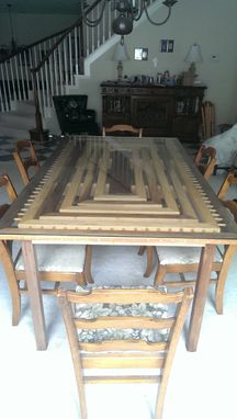 Custom Made Beautiful Handcrafted Walnut And Ash Dinning Table