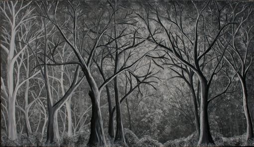 Custom Made Custom Large Black And White Forest