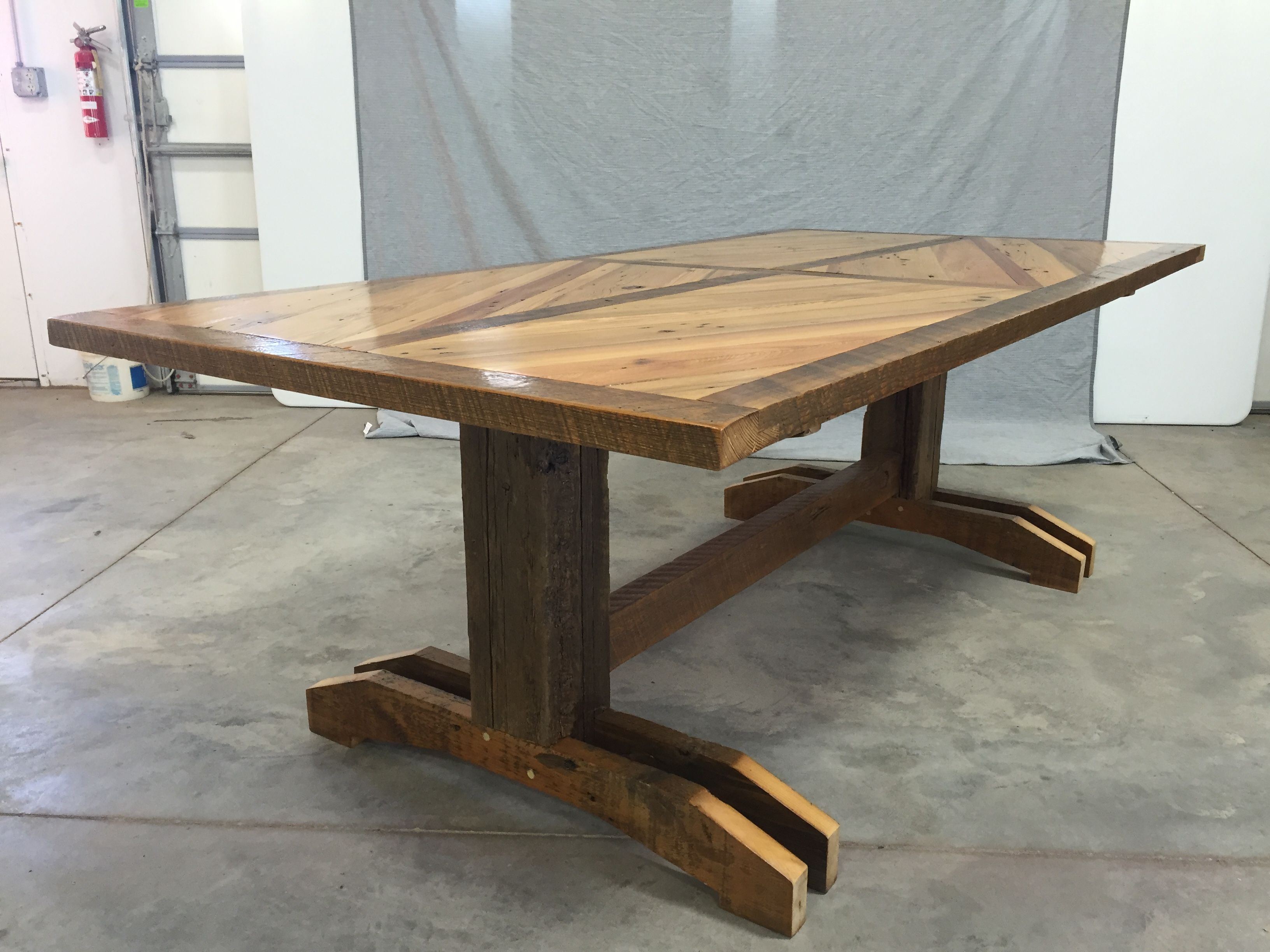 Buy Custom Reclaimed Wood Harvest Dining Room Table, made to order from ...