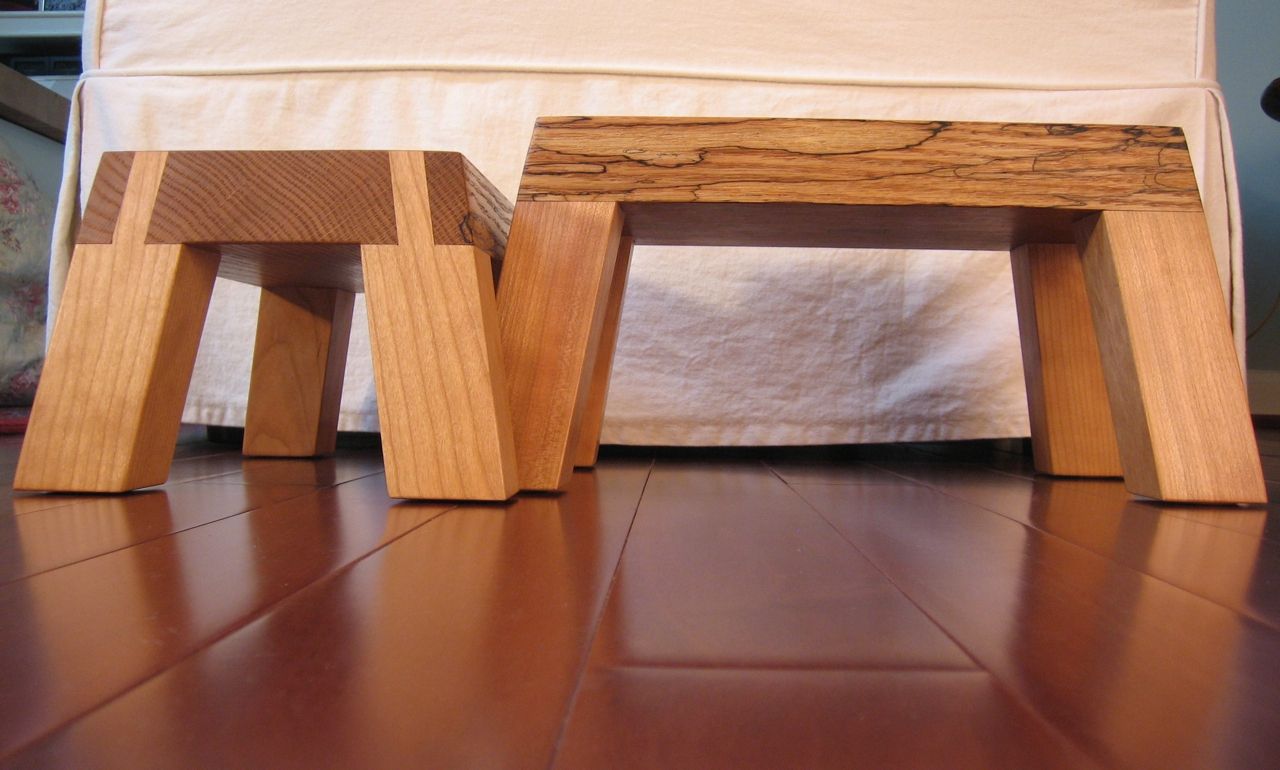 Custom 'I Can Do It Myself' Step Stool by Joseph Murphy Furniture Maker