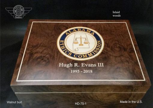 Custom Made Humidor Handcrafted In The U.S.  Hd75-1 With Free Shipping.