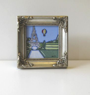 Custom Made Eiffel Tower Landscape Painting Original Acrylic