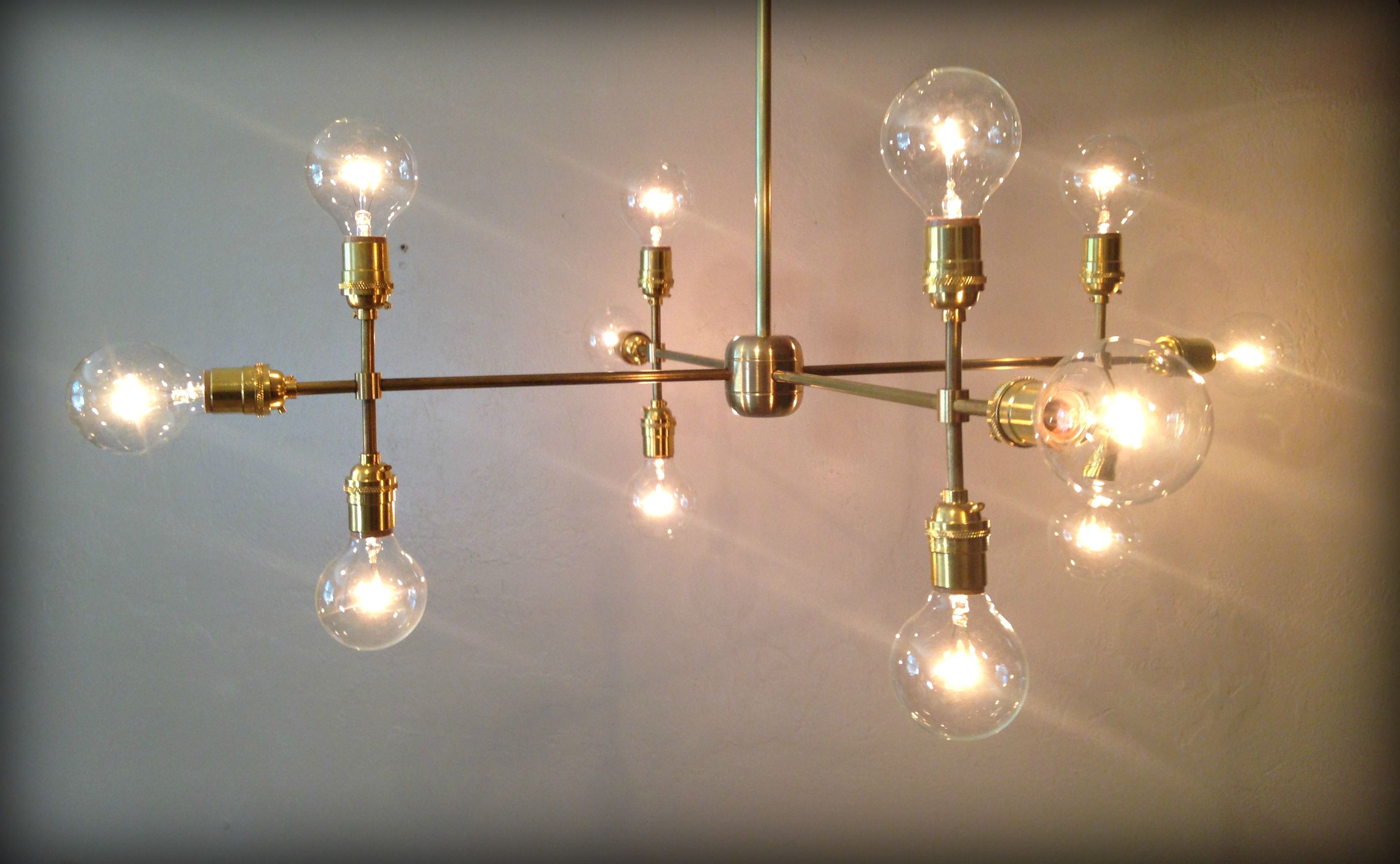 edison bulb chandelier living room