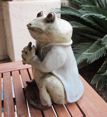 Custom Made Sculpted Ceramic Frog