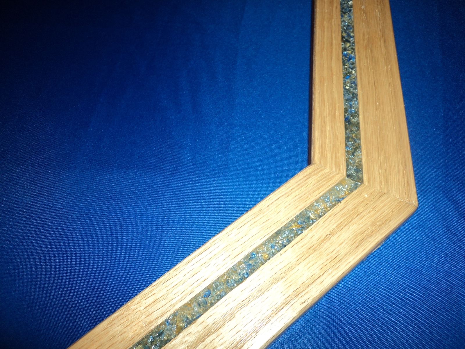 Handmade Custom Glass Panel Frame by Sandman Woodworks