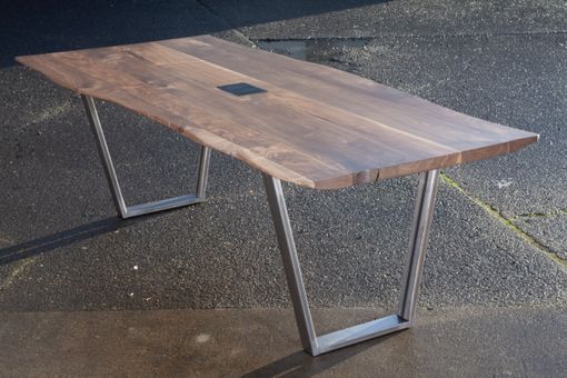 Custom Made Live-Edge Modern Conference Table