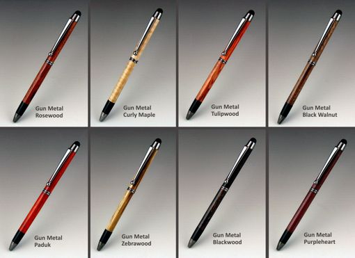 Custom Made Touch Stylus Pen, Exotic Wood Body