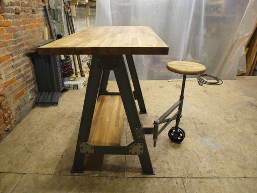 Custom Made French Industrail Work Station