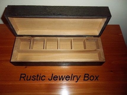 Custom Made Men's Rustic Cufflink And Watch Box