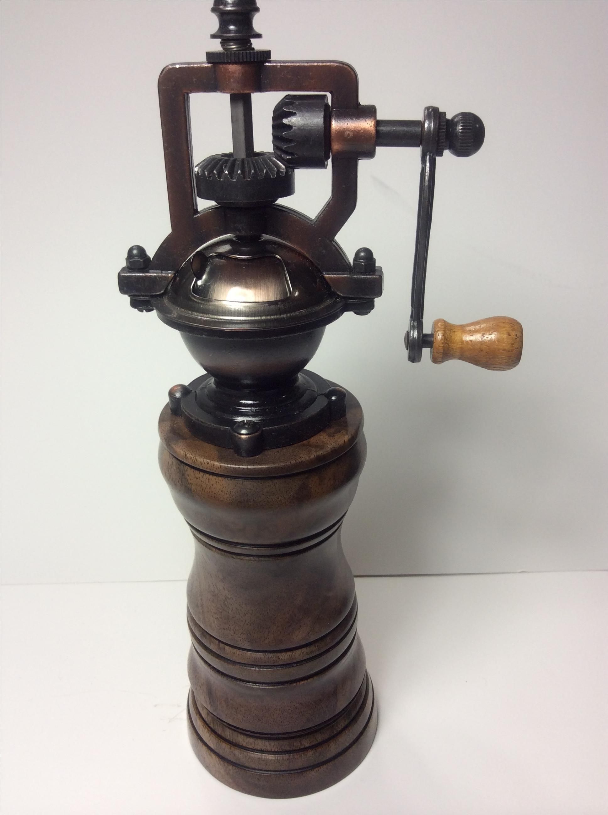 Hand Made Antique Style Black Walnut Pepper Mill by Eastman's Heirloom ...