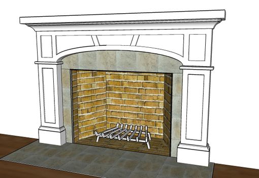 Custom Made Craftsman Fireplace Surround